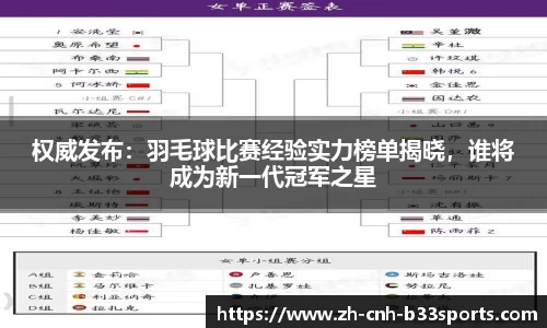权威发布：羽毛球比赛经验实力榜单揭晓，谁将成为新一代冠军之星